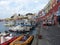 Colored small port of the island of Ponza in Italy.