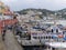 Colored small port of the island of Ponza in Italy.