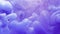 Colored smoke cloud purple glitter vapor flow