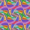 Colored spiral fractal pattern in bright colors