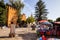 colored square in front of the mosque, Chefchaouen, Morocco