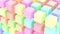 Colored stacked cubes Background