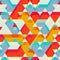 Colored star seamless pattern