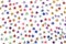 Colored stars confetti on white background