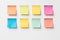 Colored Sticky Notes On White Background For Organization Creative Professionals Collaborate For Pro