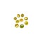 Colored stones, precious gems, glass balls, french green,