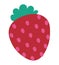 colored straberry design