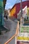 Colored street in Valparaiso, Chile