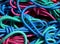 Colored tangle rope threads