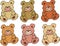 Colored teddybears