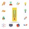 colored thermometer icon. Detailed set of colored science icons. Premium graphic design. One of the collection icons for websites