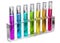 Colored transparent solution in test tubes