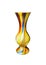 Colored vase Murano glass on a white background