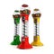 Colored vintage gumball dispenser machine made of glass and ref