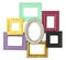 Colored wooden frames photo picture