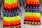 Colored wool hats