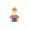 colored worker production icon. Element of production for mobile concept and web apps illustration. Colored icon for website