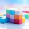 Colorful 3D cubes, an embodiment of contemporary business innovation.