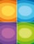 Colorful, 4 abstract backgrounds