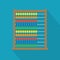 Colorful abacus icon