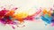 Colorful Abstract Art Explosion: Vibrant Paint Splatter Background