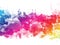 Colorful Abstract Artistic Watercolor Paint Background