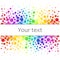 Colorful abstract background of colorful dots, circles with place for your text.