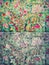 Colorful abstract background texture in vintage color set