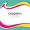 Colorful Abstract background with wavy style design