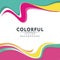 Colorful Abstract background with wavy style design