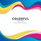 Colorful Abstract background with wavy style design