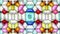 Colorful abstract color music mosaic Kaleidoscope video 3D seamless loop cycle