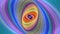 Colorful abstract ellipse spiral background - seamless loop motion graphic