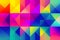 Colorful abstract geometric pattern generated by AI