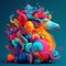 a colorful abstract illustration colorfull generated