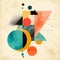 Colorful Abstract Illustration Vintage Art Prints And Collage Posters