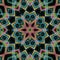 Colorful abstract kaleidoscopic mandala background illustration