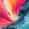 Colorful Abstract Paint Splashes: Vibrant And Energetic Artwork