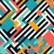 Colorful Abstract Pattern With Geometric Shapes