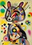 Colorful Abstract Racoon Portrait Painting