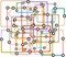 Colorful abstract subway map. Vector