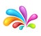 Colorful abstrak icon on white background