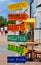 Colorful Advertising Signposts, Playa del Carmen