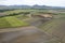 A Colorful Aerial Patchwork Of Sugarcane Fields