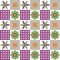Colorful african flora and tiles design seamless repeat vector suitable for greetings and invitation cards and national