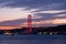 Colorful afternoon and Bosphorus Bridge