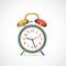 Colorful Alarm Clock Illustration