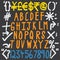 Colorful alphabets, numbers and special characters