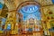 The colorful Altar of Transfiguration Cathedral in Dnipro, Ukraine