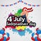 Colorful American Independence Day design background